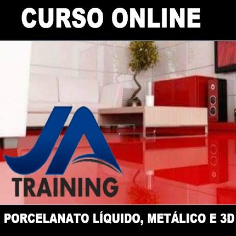 Curso Online de Porcelanato Liquído , Metálico e 3D.
