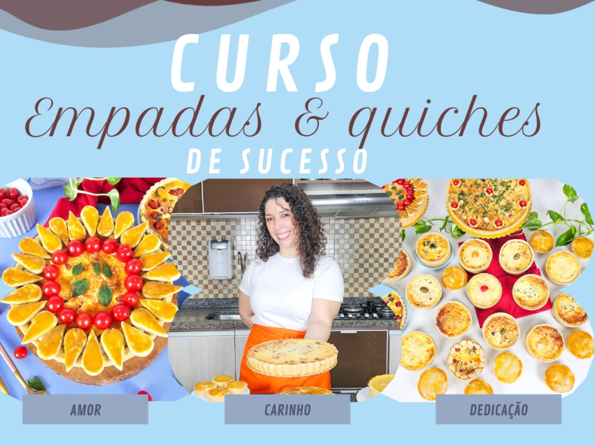 Curso "Aprenda a Fazer as Melhores Empadas e Quiches" Por Luana Brandão: Vale a Pena? Compras Digitais