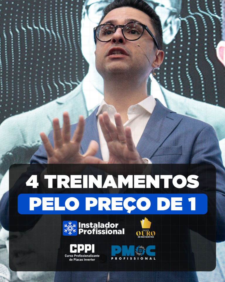 Instalador Profissional + Curso de Contratos e PMOC + Curso de Placas + 50 Documentos