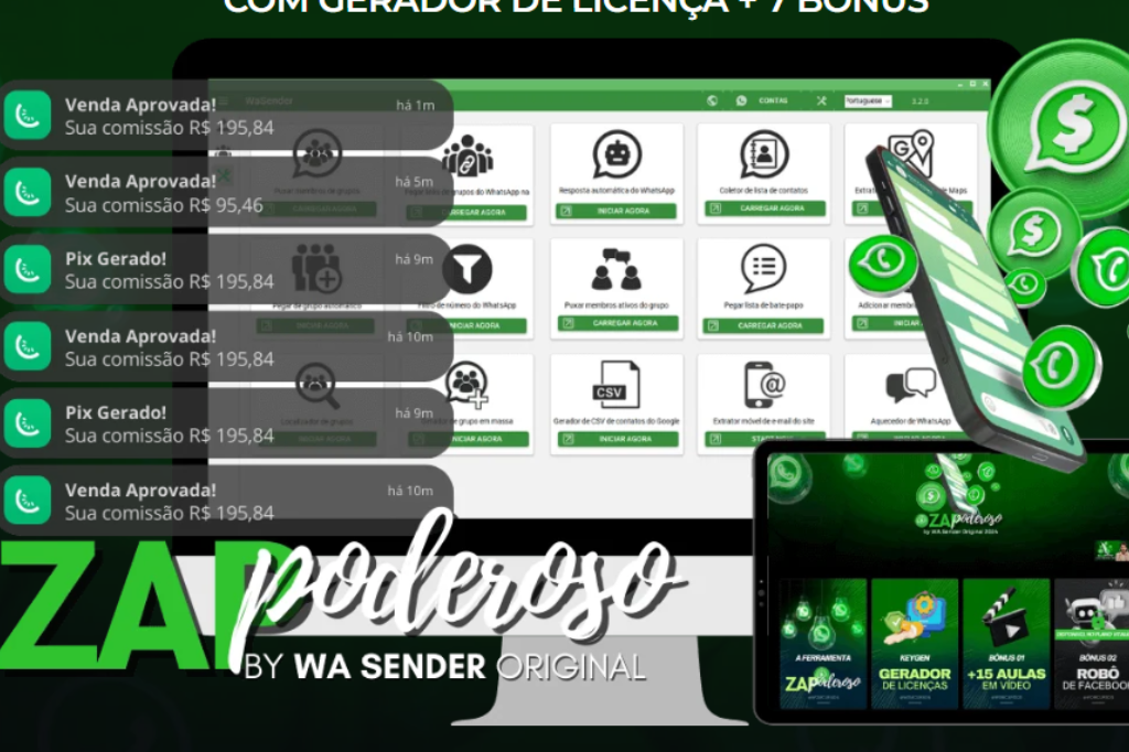 Zap Poderoso - by WA Sender 2025: Inovação em Automação para WhatsApp Compras Digitais