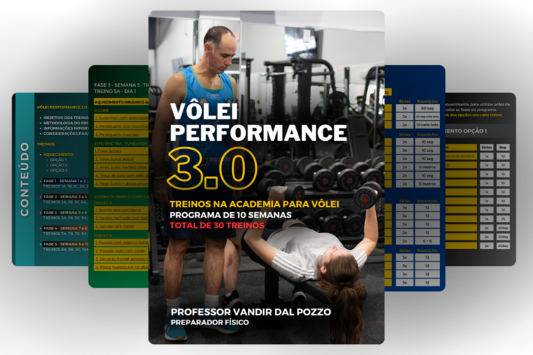 Vôlei Performance 3.0 – Treino na Academia para Aumentar Sua Força, Potência e Explosão em Quadra