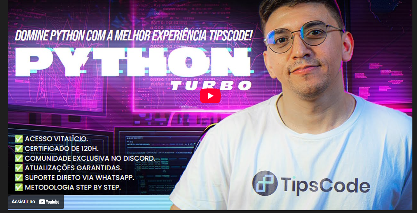 Domine Python com o Curso Python Turbo por Alisson Suassuna Compras Digitais