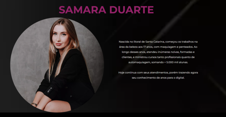 Samara Duarte: Curso de Automaquiagem + Completo – Transforme Sua Beleza e Autoestima