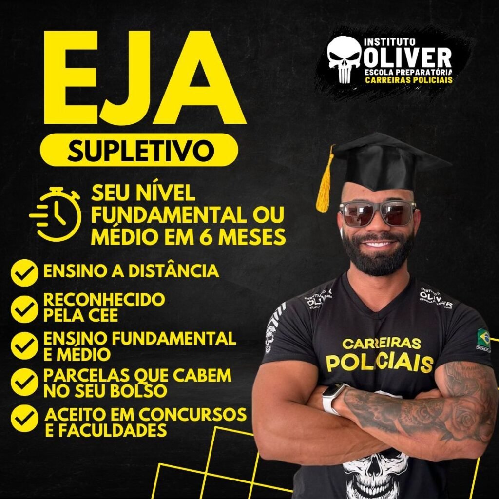 EJA Supletivo Instituto Óliver: Conquiste o seu Diploma do Ensino Fundamental ou Médio em 6 meses Compras Digitais Dicas de Cursos
