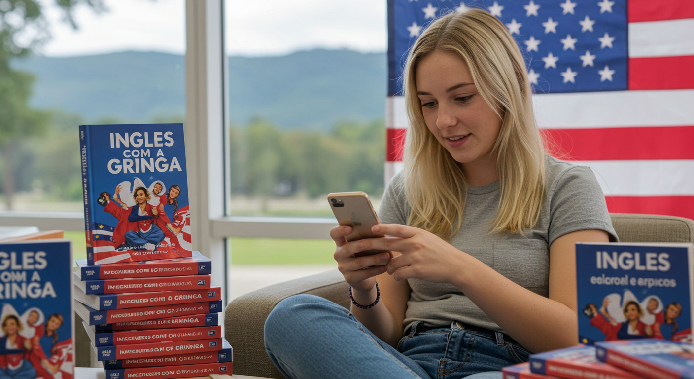 Inglês com a Gringa academia: como usar o hub de estudos, acessar o login e aproveitar os bônus Compras Digitais