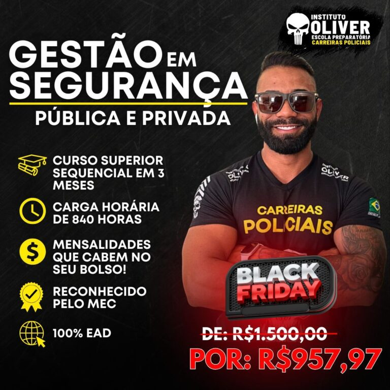 Curso Superior Sequencial de Gestão em Segurança Privada – Instituto Óliver 2026
