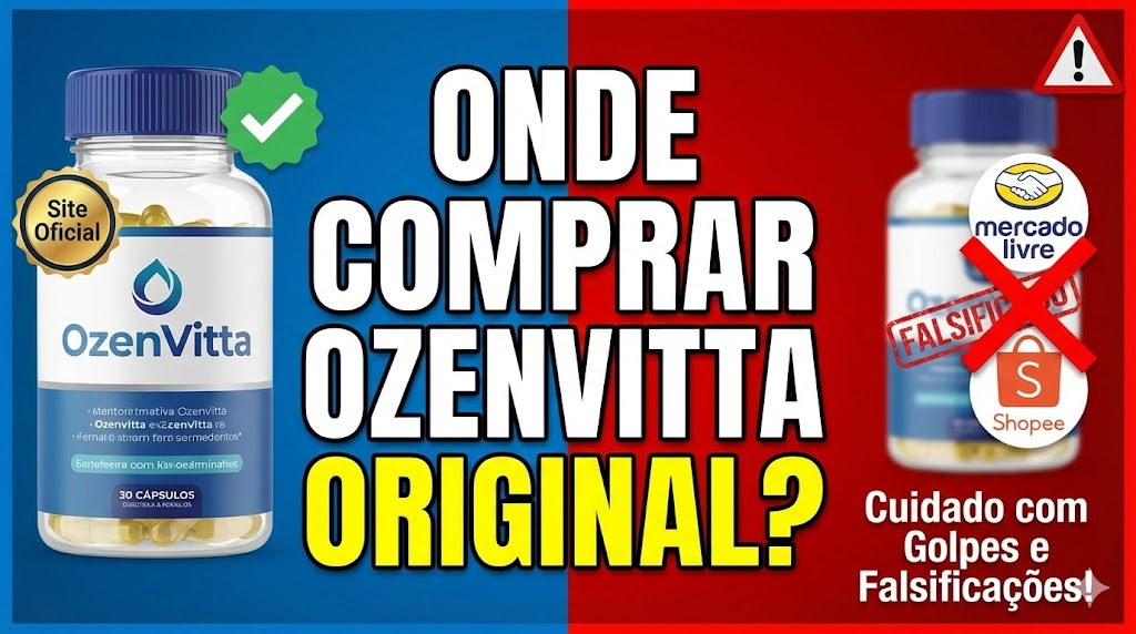 Onde Comprar OzenVitta Original? Saiba Evitar Golpes e Falsificações Compras Digitais