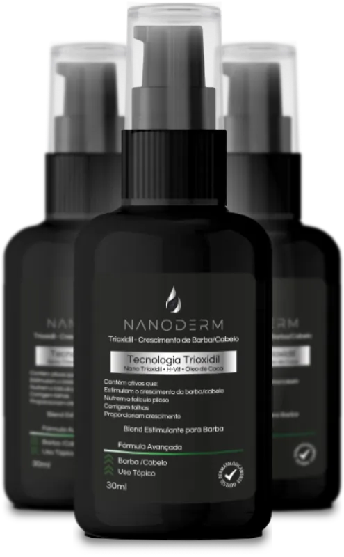 Nanoderm Trioxidil: O Segredo da Transformação Capilar e da Barba Cheia