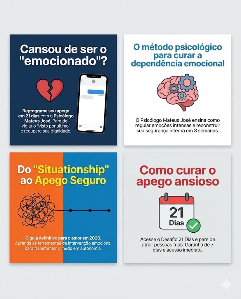 Como Superar a Dependência Emocional e Construir Vínculos Seguros: Desafio 21 Dias Reprogramação de Apego Compras Digitais