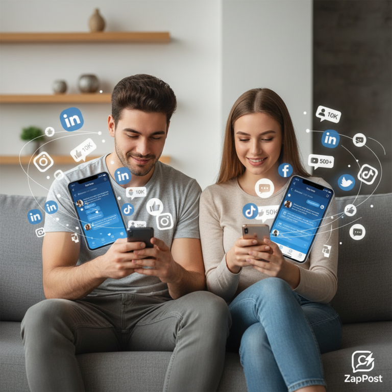 ZapPost é o atalho mais rápido para transformar seguidores em clientes no Instagram e WhatsApp