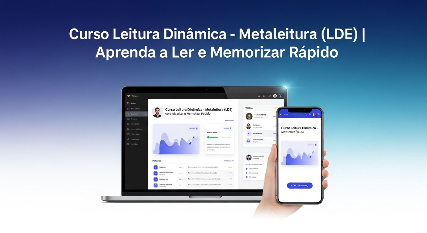 Curso Leitura Dinâmica - Metaleitura (LDE) | Aprenda a Ler e Memorizar Rápido Compras Digitais
