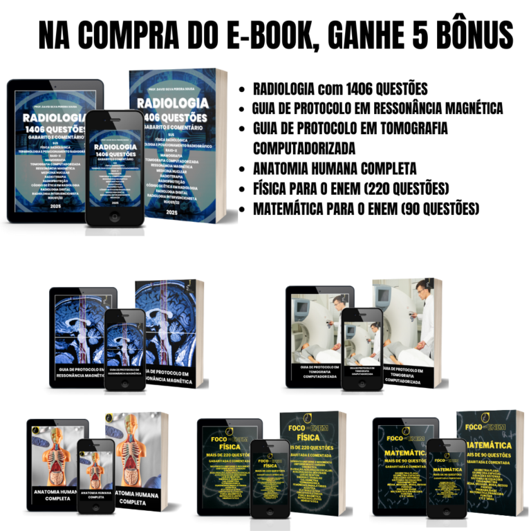 Radiologia 1406 Questões + Guias: Reclamações de Saturação e Custos Ocultos 6 https://www.comprasdigitais.com.br/ Radiologia 1406 Questões + Guias: Reclamações de Saturação e Custos Ocultos
