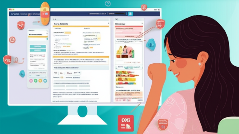 Professora usando computador com ferramentas de IA para educação