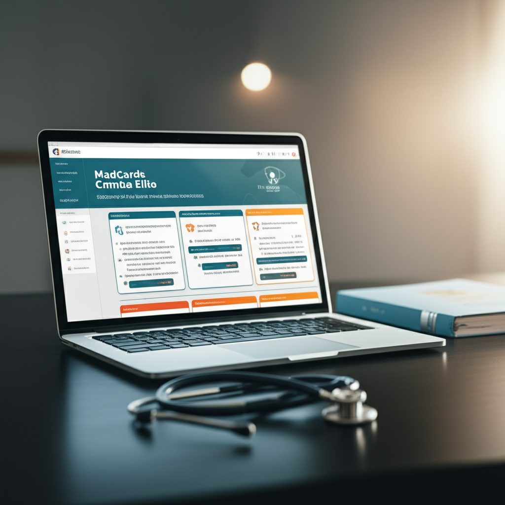 Tela do Medcards Combo Elite com flashcards e questões de medicina