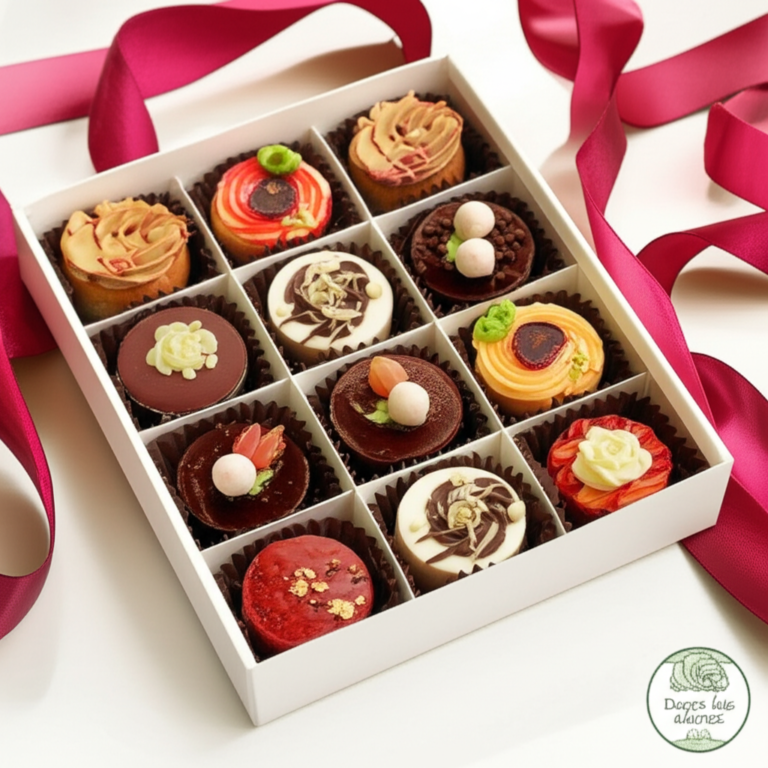 Doces sofisticados para presente feitos com técnicas de confeitaria de alto nível