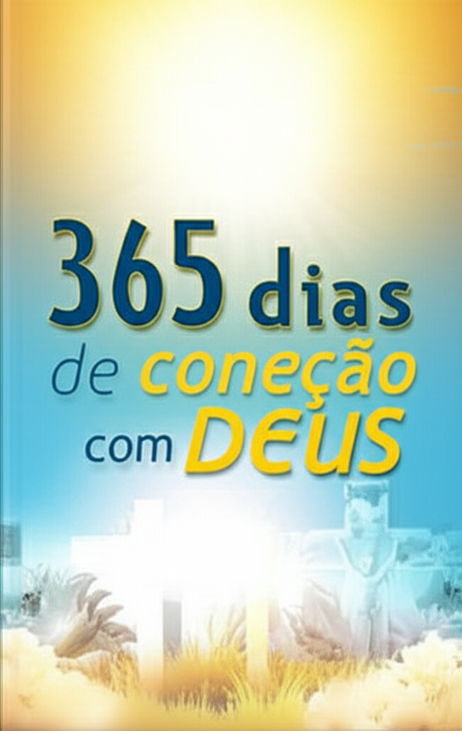 Capa do livro '365 dias de conexão com Deus', um guia espiritual para leituras diárias.