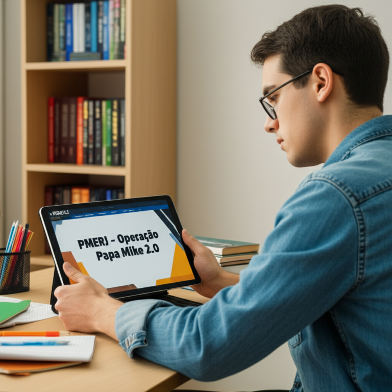 PMERJ - Preparatório Operação Papa Mike 2.0: A Estética da Organização Digital 8 https://www.comprasdigitais.com.br/ Estudante organizado estudando para o concurso da PMERJ com o curso Operação Papa Mike 2.0