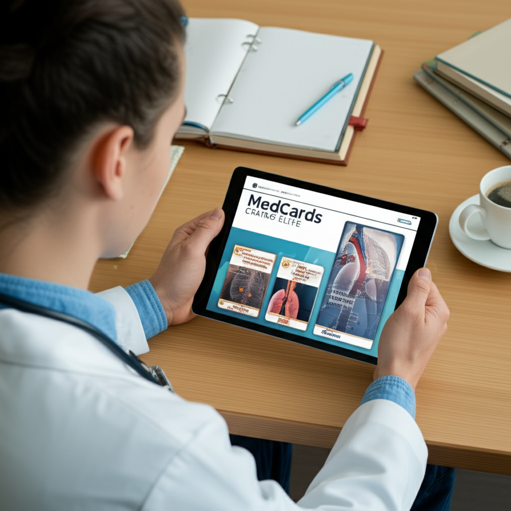 <h1>Plataformas para Mentores: Review do Medcards Combo Elite</h1> 1 https://www.comprasdigitais.com.br/medcards-combo-elite-review/ Estudante de medicina acessando o Medcards Combo Elite em um tablet