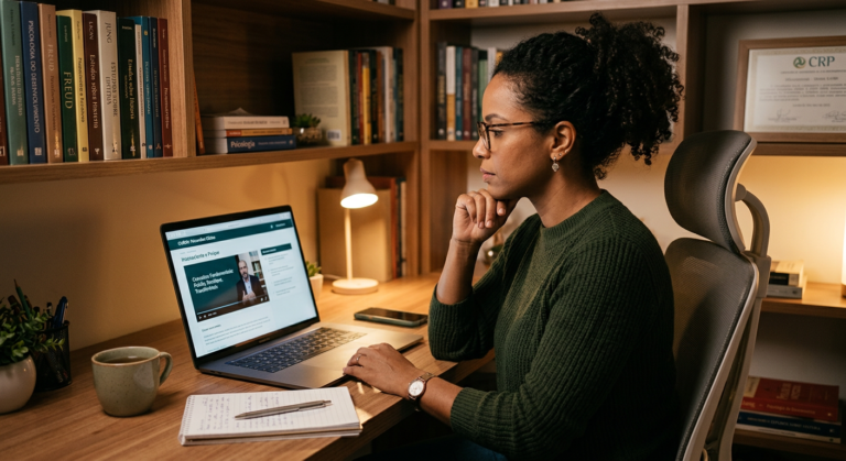 <h1>Treinando o Time com o Formação Profissional em Psicanálise Clínica: Vale a Pena?</h1> 8 https://www.comprasdigitais.com.br/suplementos/page/9/ Adulto estudando online o curso 'Formação Profissional em Psicanálise Clínica' em um laptop, em um ambiente de estudo tranquilo com livros.